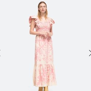 NWT Sea NY Henrietta smocked dress small pink